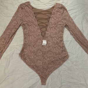 Charlotte Russe Lace Bodysuit